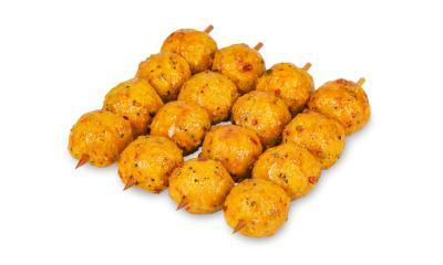 Kippenballetjesbrochette curry
