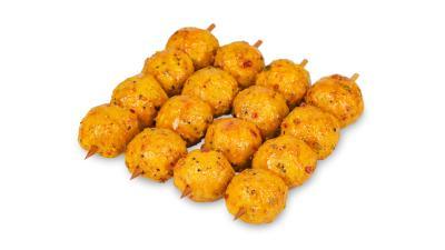 Kippenballetjesbrochette curry