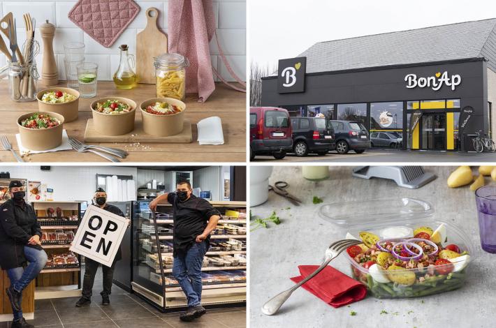 Collage van nieuwe producten en winkels in 2020